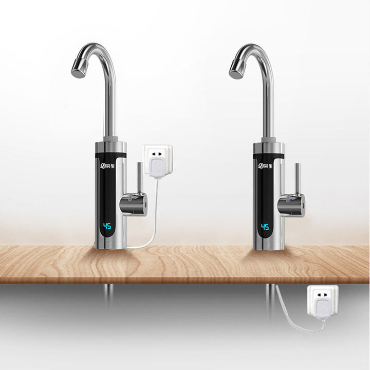 Digital Display Electric Hot Water Faucet Household Kitchen Fast Tap Instant Heater Image 2