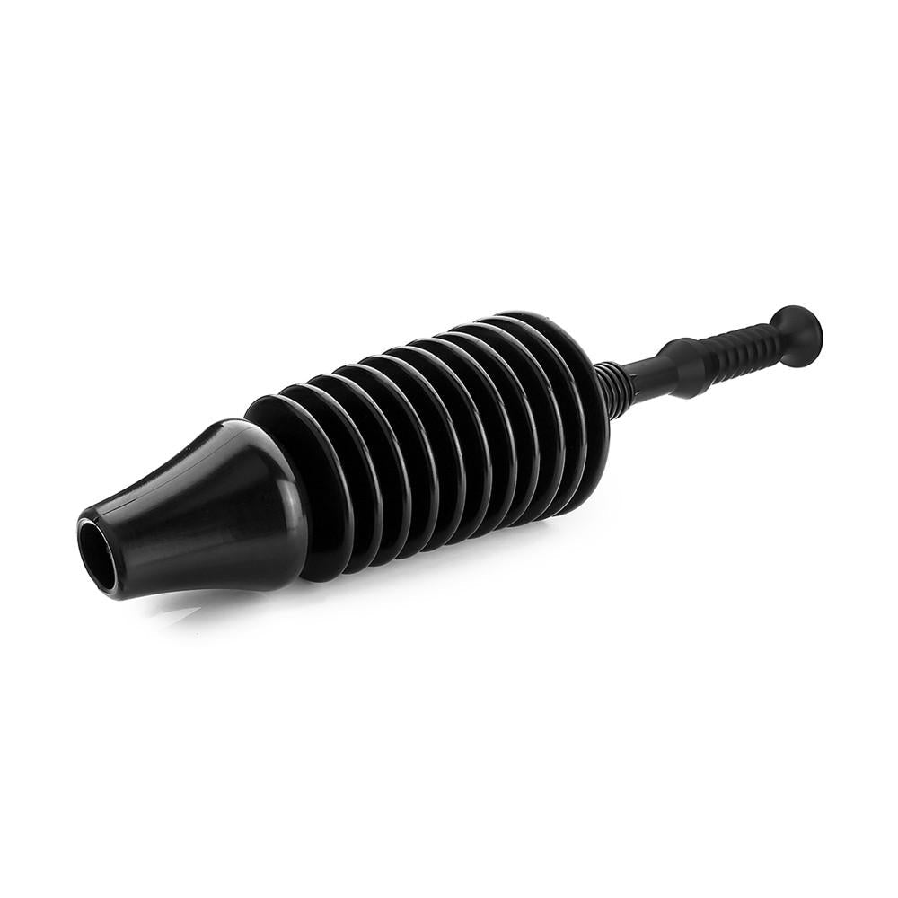 Detachable Heavy Duty Toilet Plunger Powerful Toilet Bathroom Sewer Pipe Dredger Black Image 1