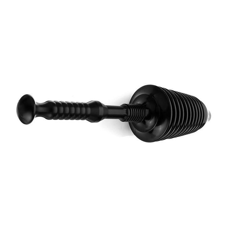 Detachable Heavy Duty Toilet Plunger Powerful Toilet Bathroom Sewer Pipe Dredger Black Image 2