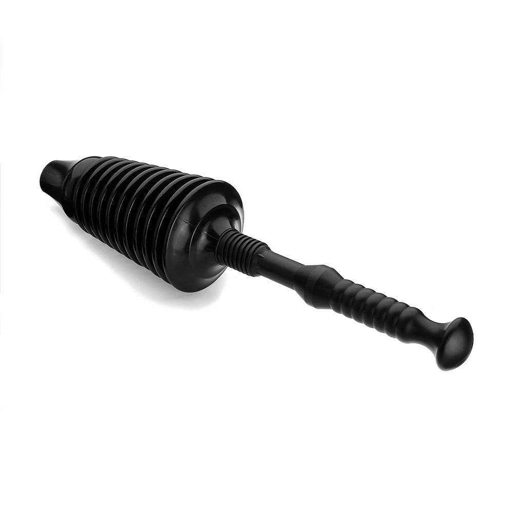 Detachable Heavy Duty Toilet Plunger Powerful Toilet Bathroom Sewer Pipe Dredger Black Image 3