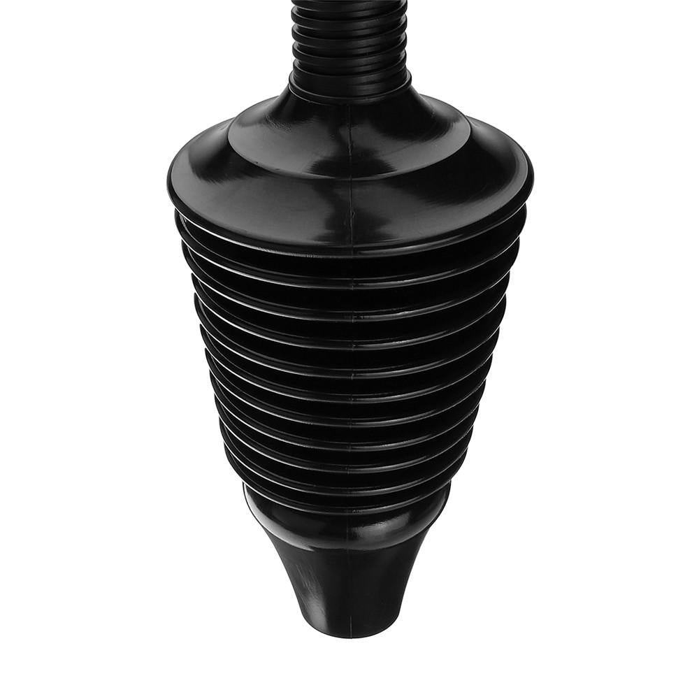 Detachable Heavy Duty Toilet Plunger Powerful Toilet Bathroom Sewer Pipe Dredger Black Image 10