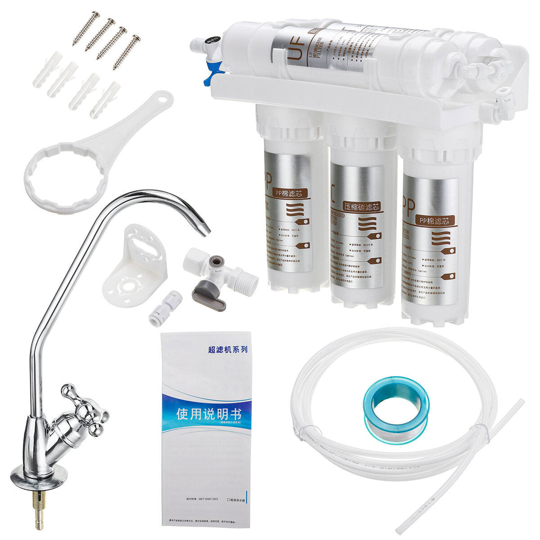 Drinking Water Tap Filter Kit Ultrafiltration System Home Kitchen Purifier Image 10