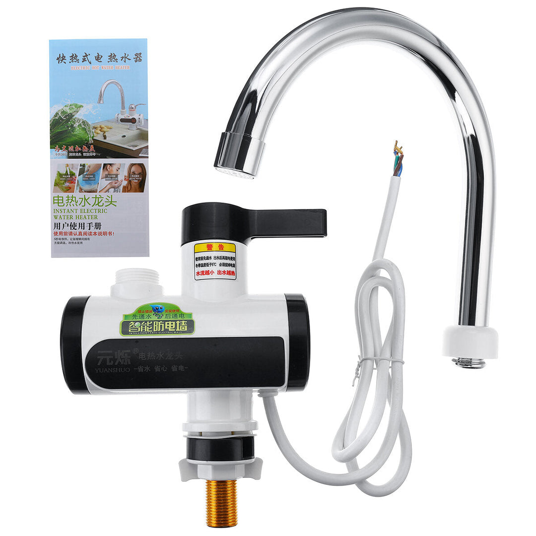 Electric Hot Water Faucet Instant Kitchen Bathroom Kit Image 4