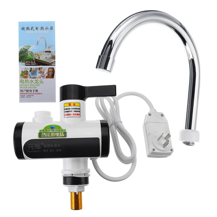 Electric Hot Water Faucet Instant Kitchen Bathroom Kit Image 8