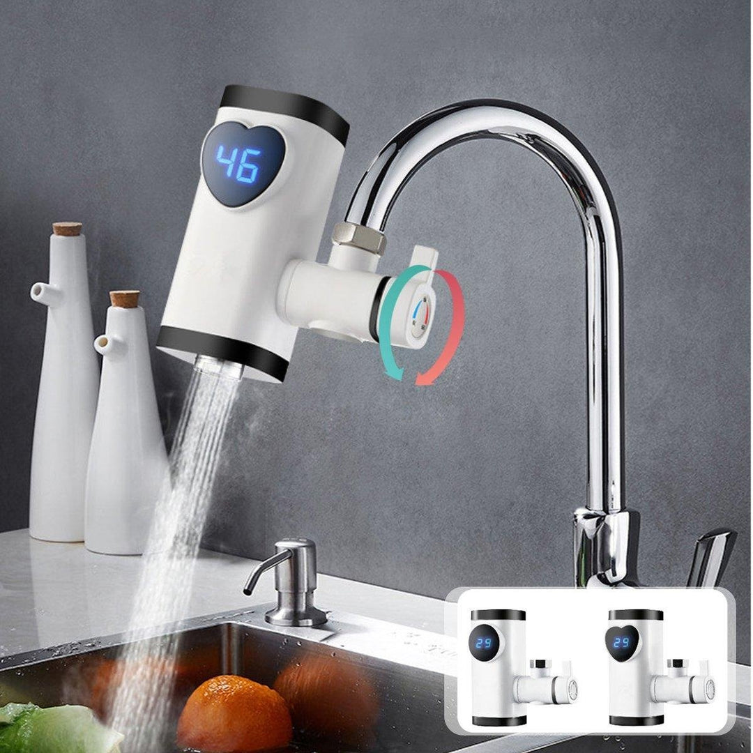 Electric Faucet Tap Heater Instant Hot Water LED Show Fast Heating Home Kitchen Image 2