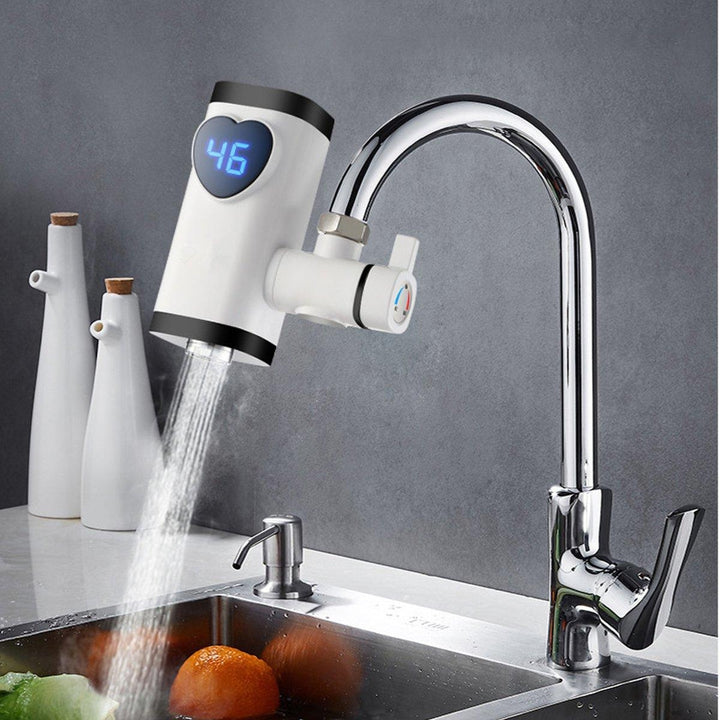 Electric Faucet Tap Heater Instant Hot Water LED Show Fast Heating Home Kitchen Image 3