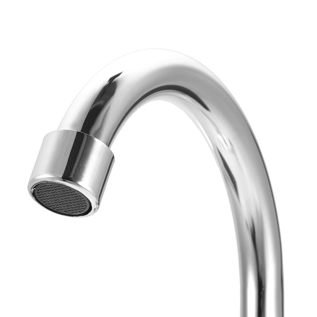 Electroplating Process Hot and Cold Water Faucet With 2 Stainless Steel Hose Image 2