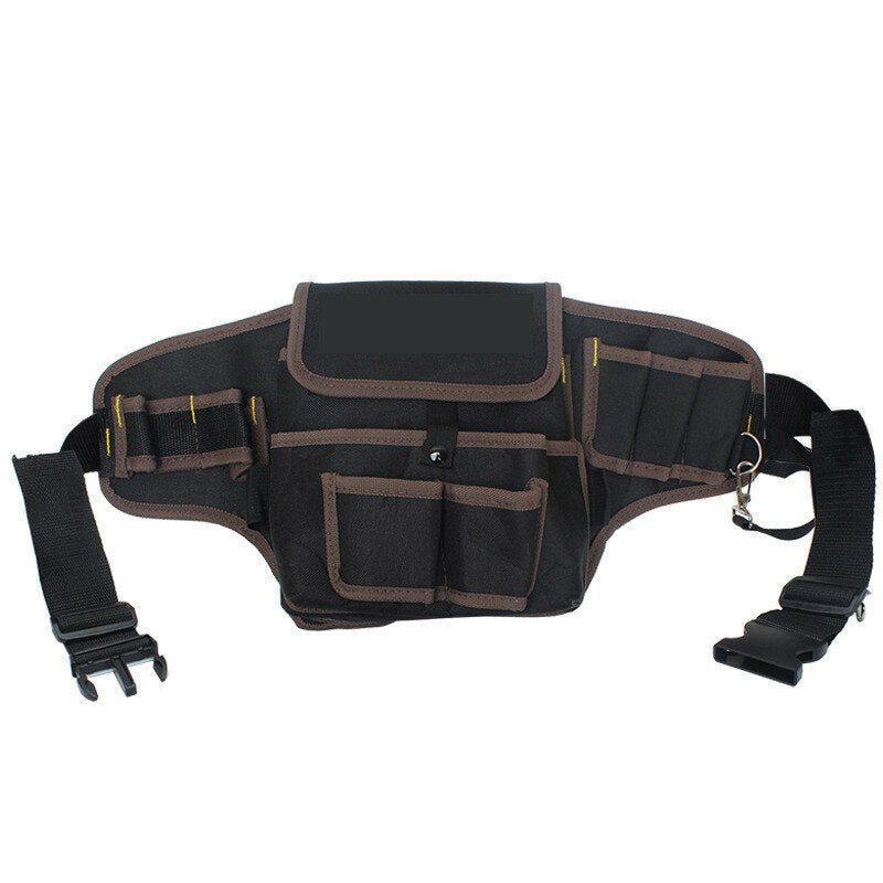 Electrician Canvas Tool Bag Safe Belt Waist Bag Belt Pouch Organizer Repair Tool Storage Bag Image 2