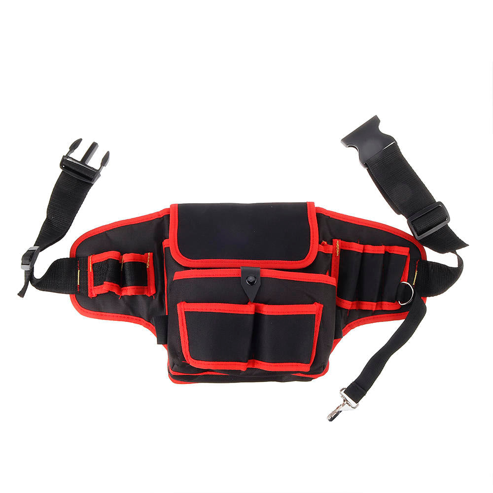 Electrician Canvas Tool Bag Safe Belt Waist Bag Belt Pouch Organizer Repair Tool Storage Bag Image 4