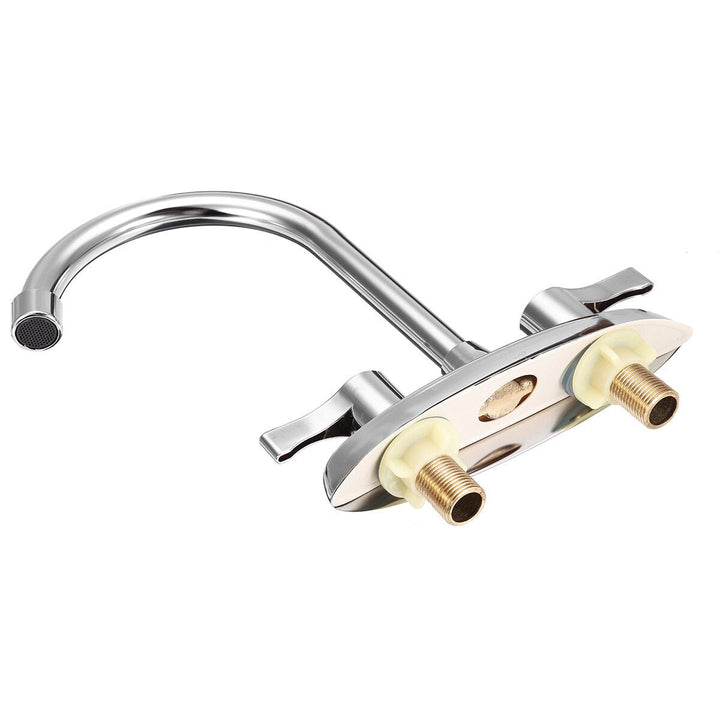 Electroplating Process Hot and Cold Water Faucet With 2 Stainless Steel Hose Image 5