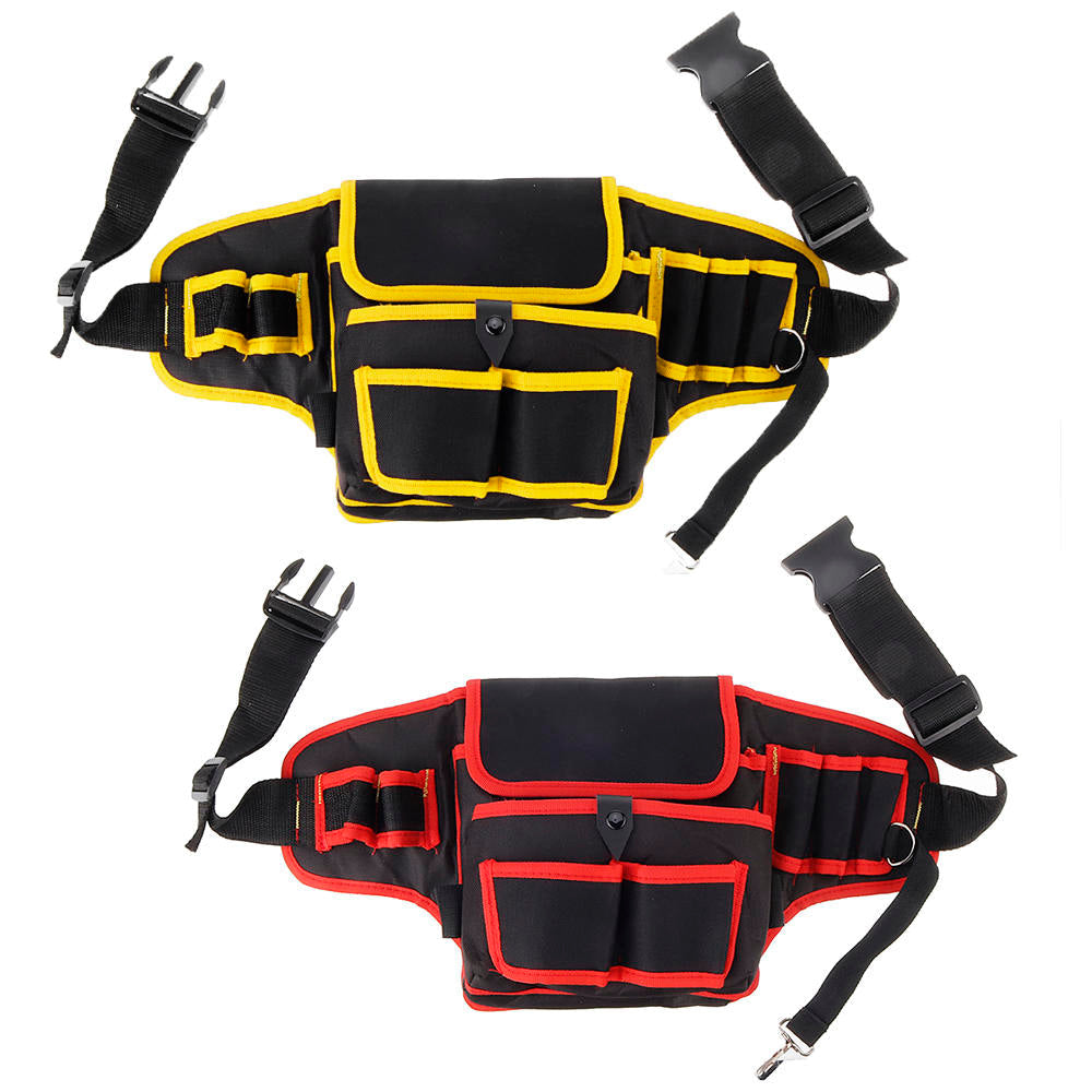 Electrician Canvas Tool Bag Safe Belt Waist Bag Belt Pouch Organizer Repair Tool Storage Bag Image 7