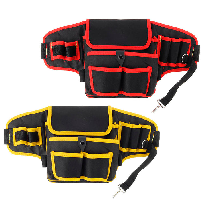 Electrician Canvas Tool Bag Safe Belt Waist Bag Belt Pouch Organizer Repair Tool Storage Bag Image 8