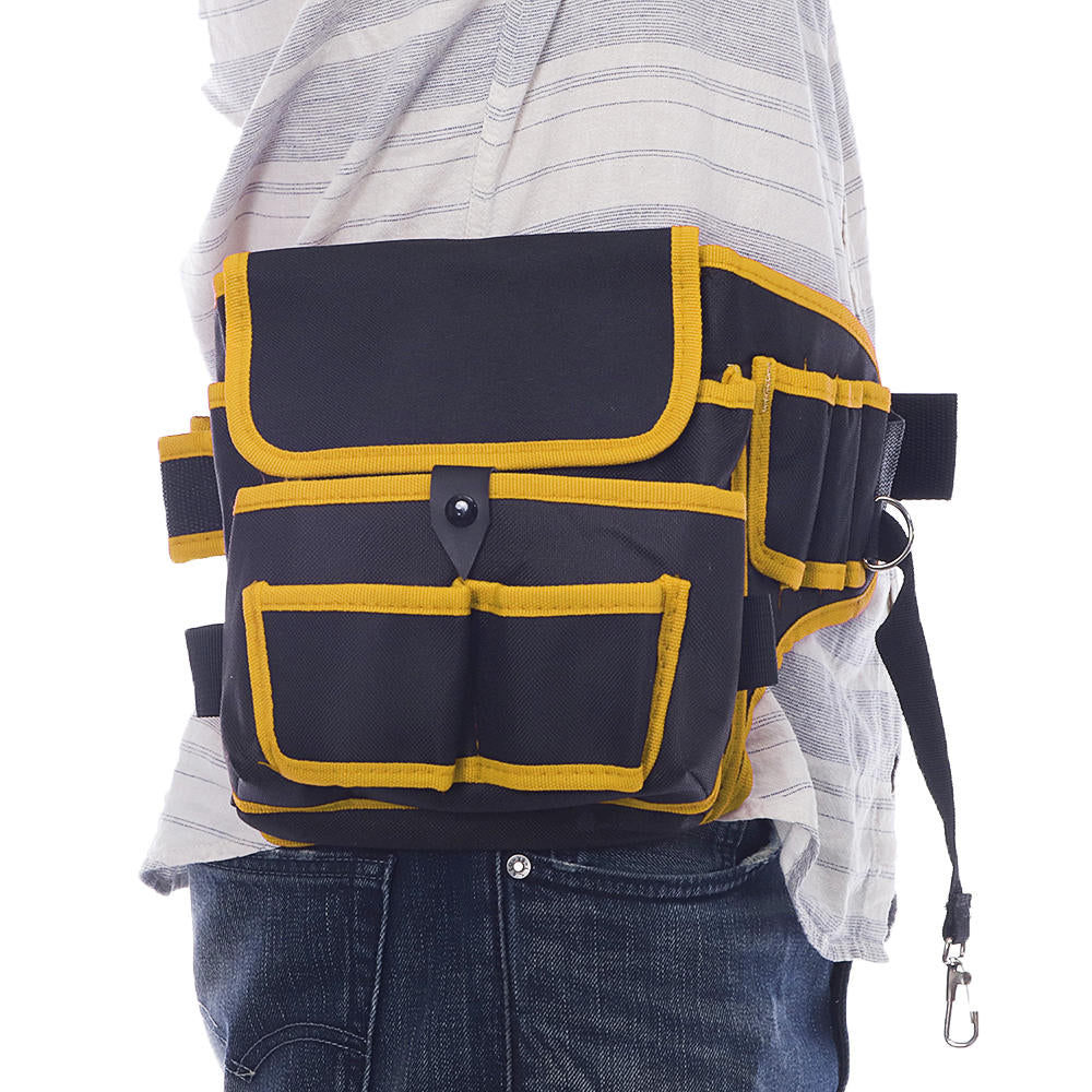 Electrician Canvas Tool Bag Safe Belt Waist Bag Belt Pouch Organizer Repair Tool Storage Bag Image 10