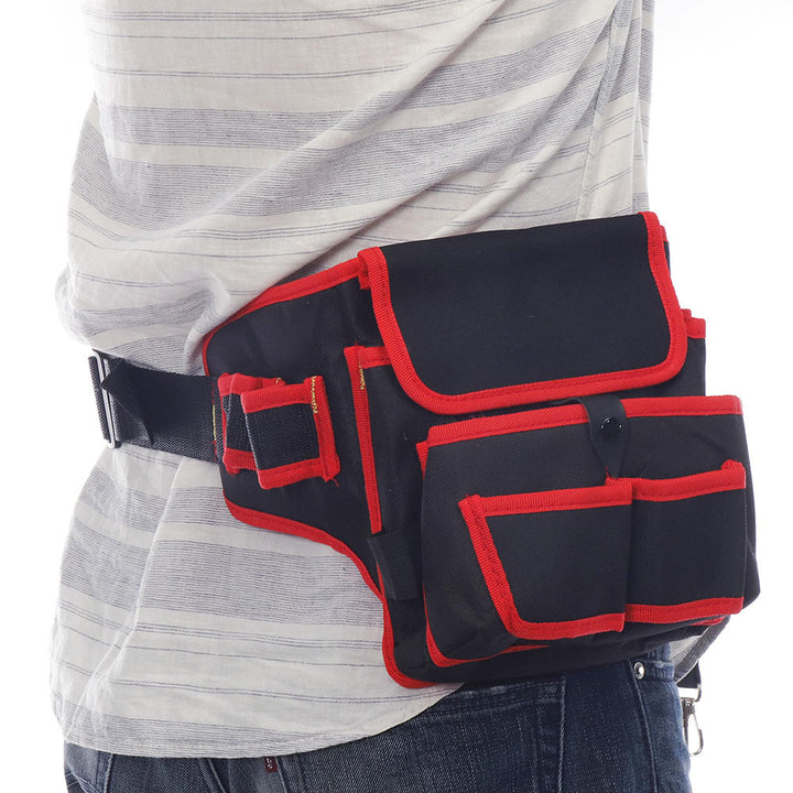 Electrician Canvas Tool Bag Safe Belt Waist Bag Belt Pouch Organizer Repair Tool Storage Bag Image 11