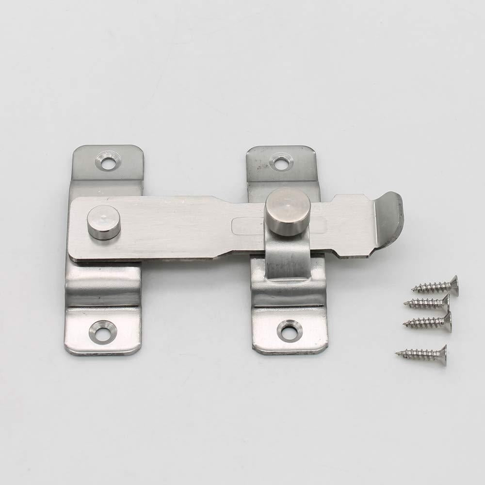 Door Thickened Stainless Steel Slide Gate Latch Door Bolt Safety Lock Buckle Image 1