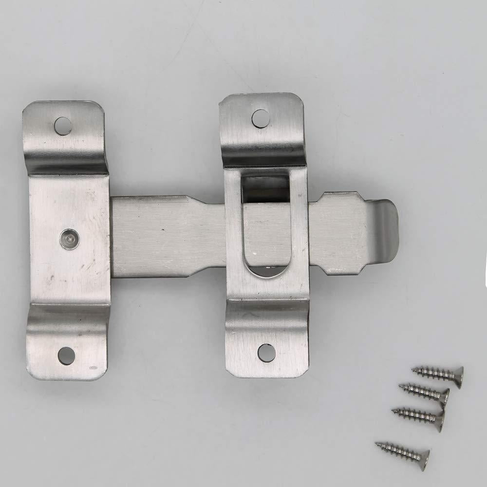 Door Thickened Stainless Steel Slide Gate Latch Door Bolt Safety Lock Buckle Image 2