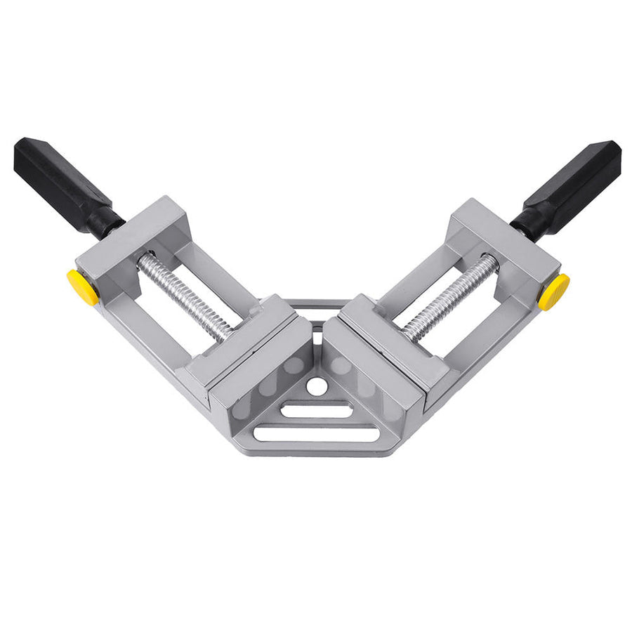 Double Handles 90 Degree Right Angle Clip Woodworking Jig Quick Corner Clamp Aluminum Image 1