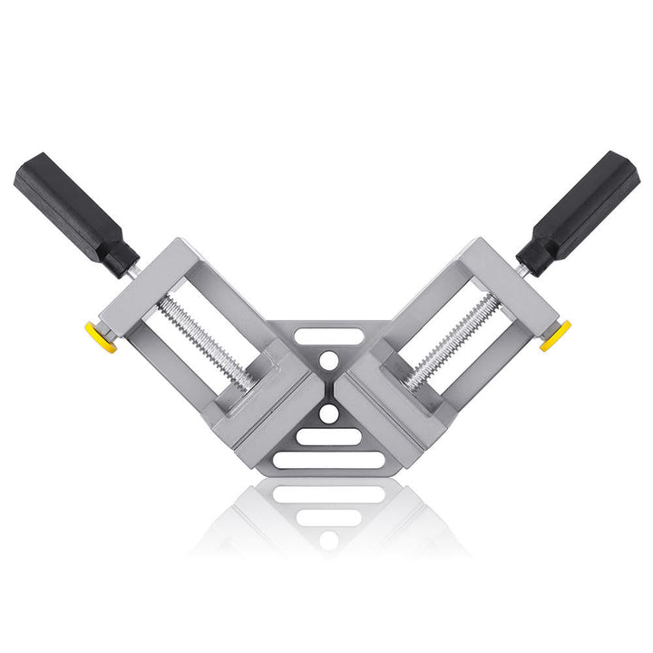 Double Handles 90 Degree Right Angle Clip Woodworking Jig Quick Corner Clamp Aluminum Image 2