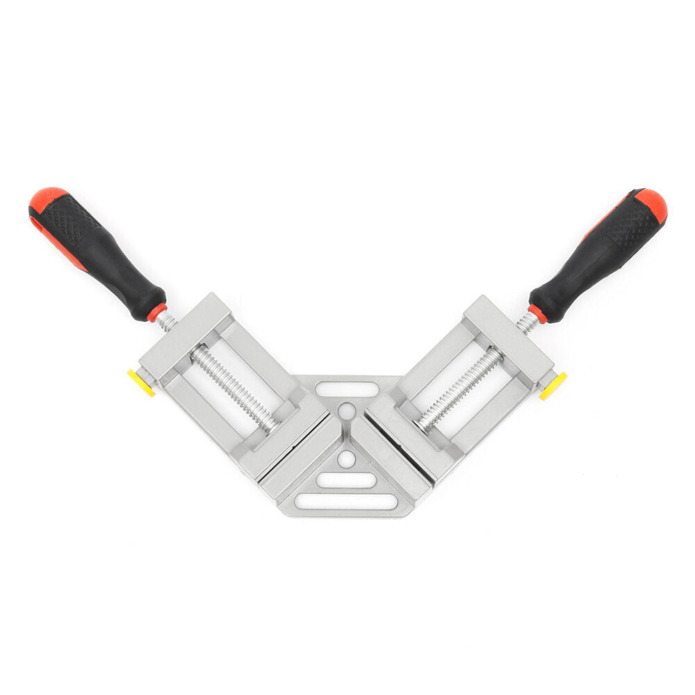 Double Handle Woodworking Clamp 90 Degree Right Angle Clip Woodworking Jig Quick Corner Clamp with TPR Handle Image 2