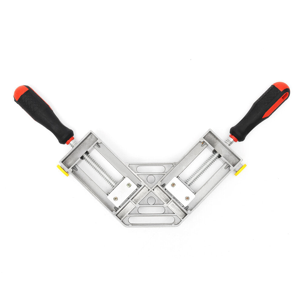 Double Handle Woodworking Clamp 90 Degree Right Angle Clip Woodworking Jig Quick Corner Clamp with TPR Handle Image 3