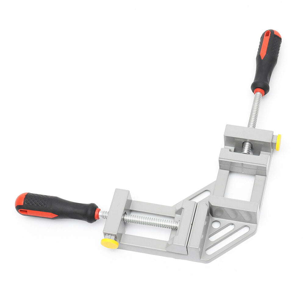 Double Handle Woodworking Clamp 90 Degree Right Angle Clip Woodworking Jig Quick Corner Clamp with TPR Handle Image 7