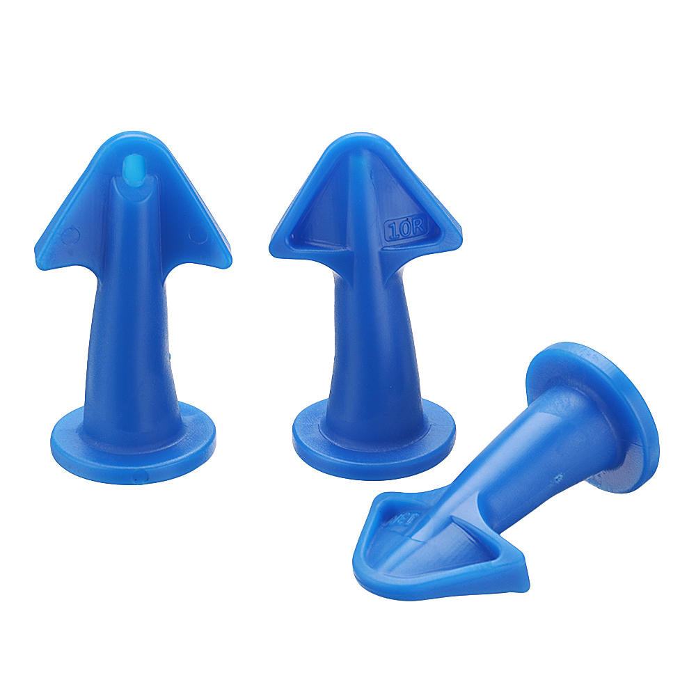 Effetool 3pcs Silicon Sealant Nozzle Plus Scrapers Set Trowel Nozzle Plus Silicone Caulking Tools Image 2