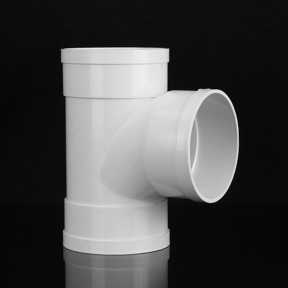 Equal T Piece For 125mm Round Pipe Ducting Plastic Kitchen Ventilation Duct Pipe Image 2