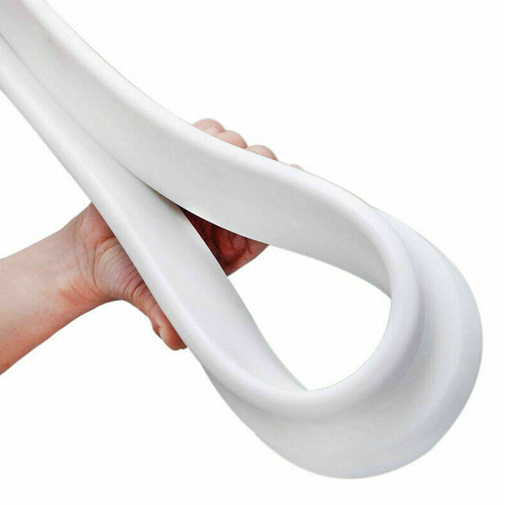 Flexible Bathroom Kitchen Water Stopper Retaining Strip Shower Barrier Sealing Image 5