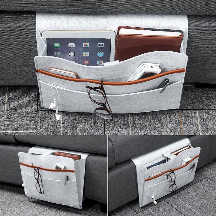 Felt Bedside Sofa Book Hanging Sundries Organizer Dormitory Storage Bag Baskets Image 4