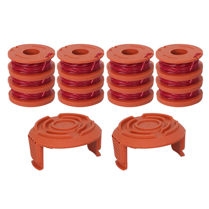 Grass Trimmer Head Spool Line String with Spool Coil Cap Cover for Worx WA0010 WG150 WG180 Image 1