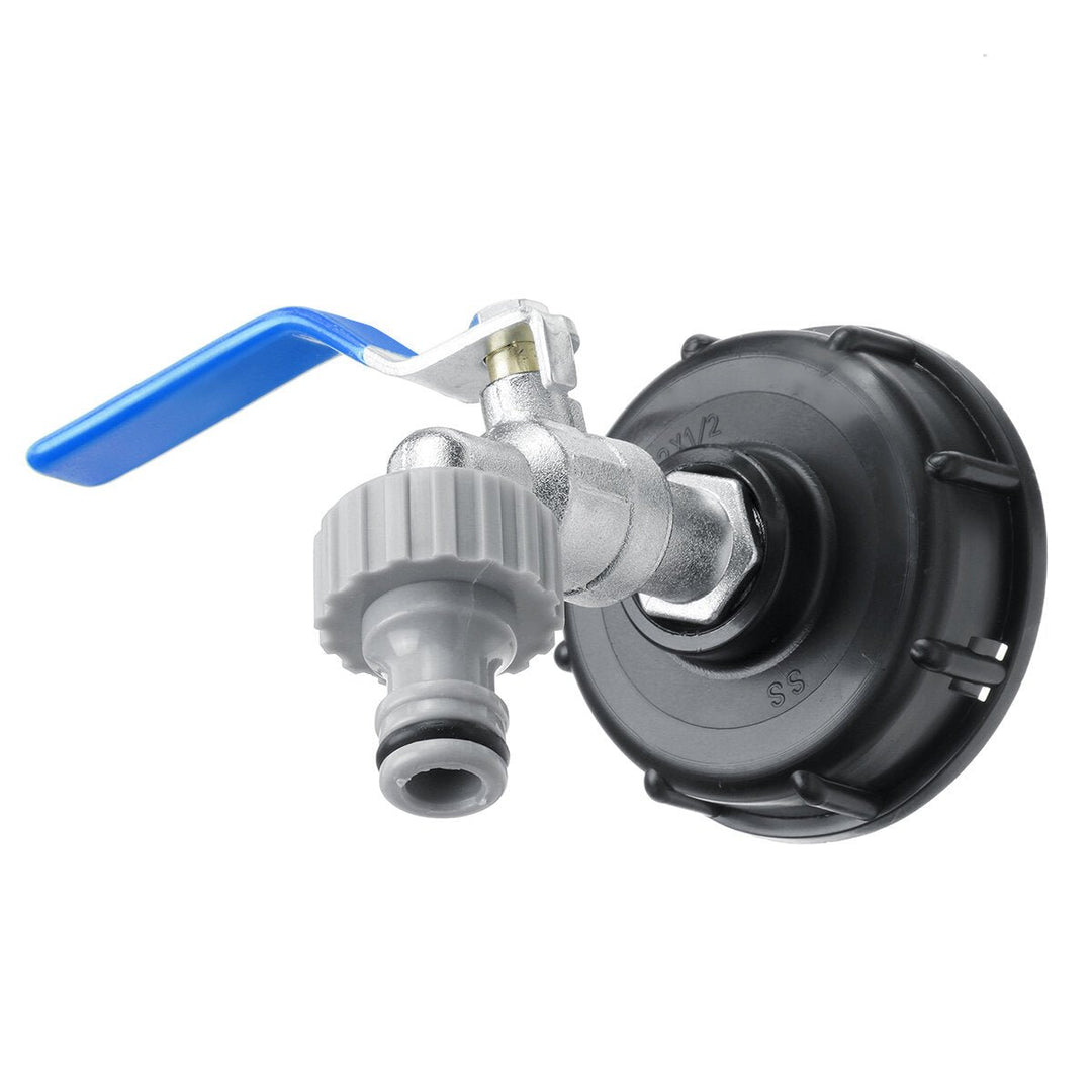 Fuel Tank Cap Adapter with Alloy Faucet and 1,2inch Clip-on Hose Connector Ton Valve Image 5