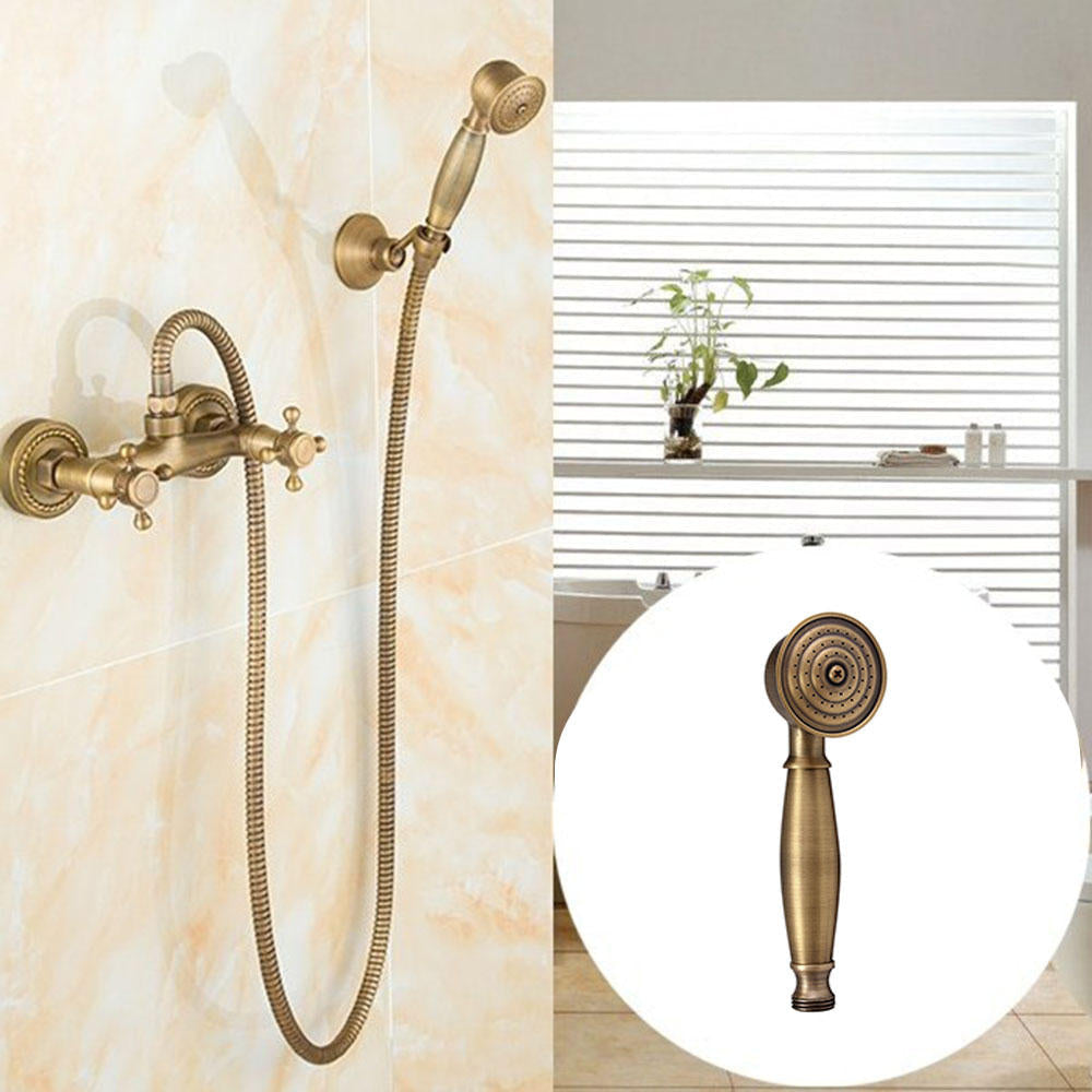 Antique Copper Handheld Faucet Shower Head Spraying High Pressure w, Flexible 1.5m Hose for Bathroom Image 2