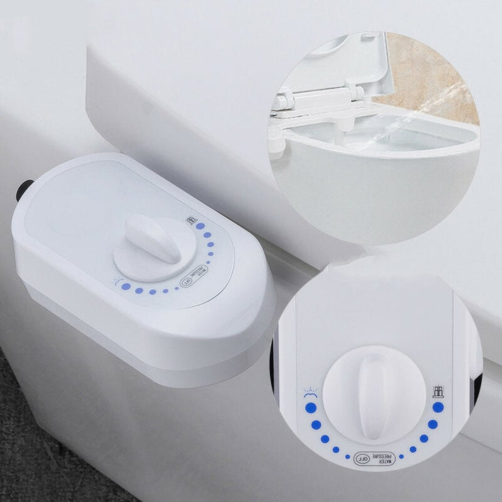 G1,2" 15,16" Toilet Seat Attachment Bathroom Water Spray Non-Electric Mechanical Portable Bidet Single,Double Head Image 2