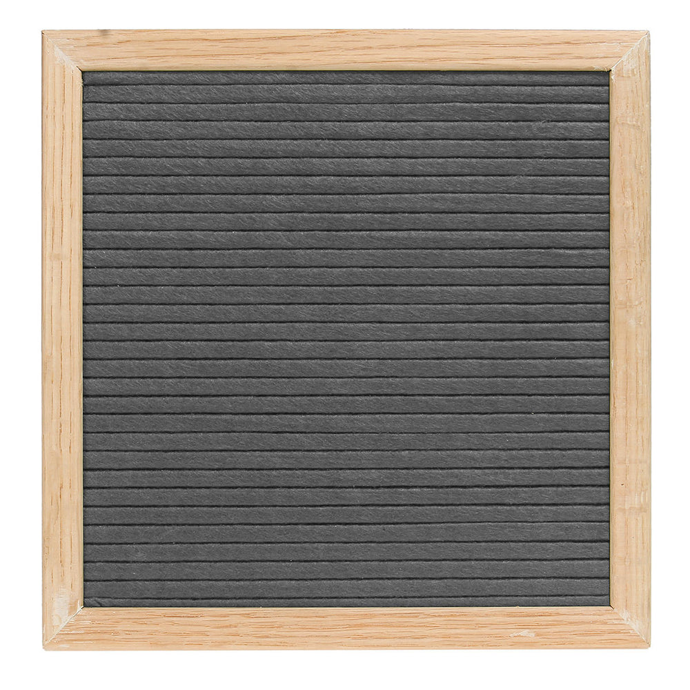 Gray Felt Letter Board Oak Frame Changeable Cafe Restaurant Dinning Menu Message Board 340 Letters Image 2