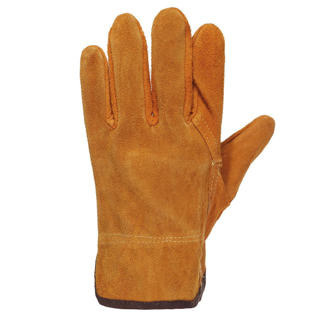 Garden Gardening Welder Gloves Men Women Thorn Proof Leather Work Gloves Yellow Image 8