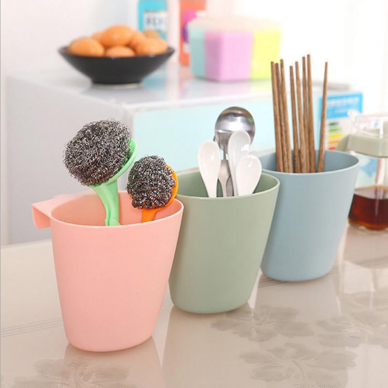 Hanging Suction Cup Storage Barrel Bathroom Electric Toothbrush Cosmetic Storage Box,DTTT Image 2