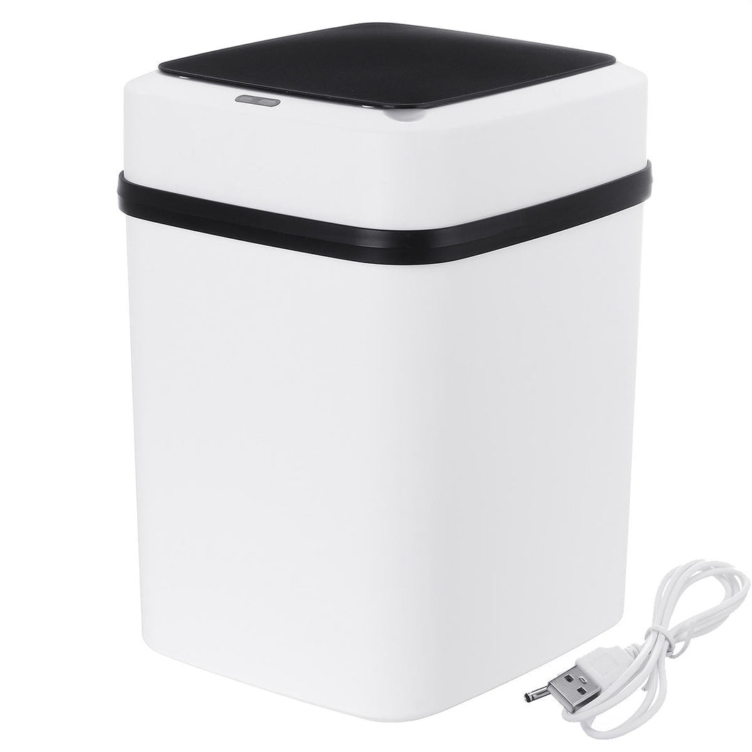 Full Automatic Sensor Rechargeable Waste Bins Household Smart Trash Can Image 2