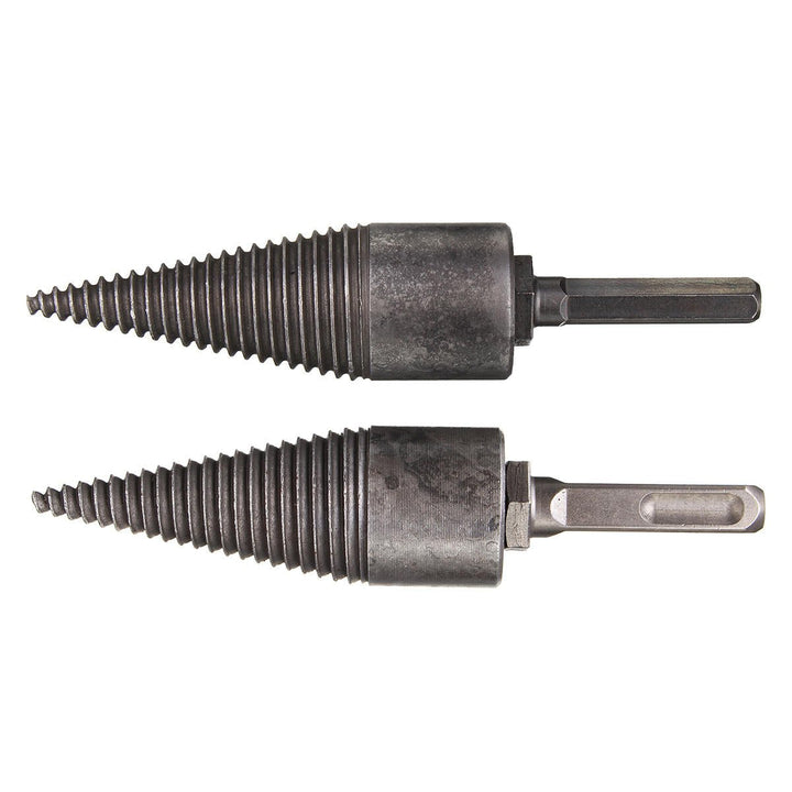 Hex Shank,Square Handle Firewood Splitting Drill Bit Wood Cone Drilling Tools Kit Image 1