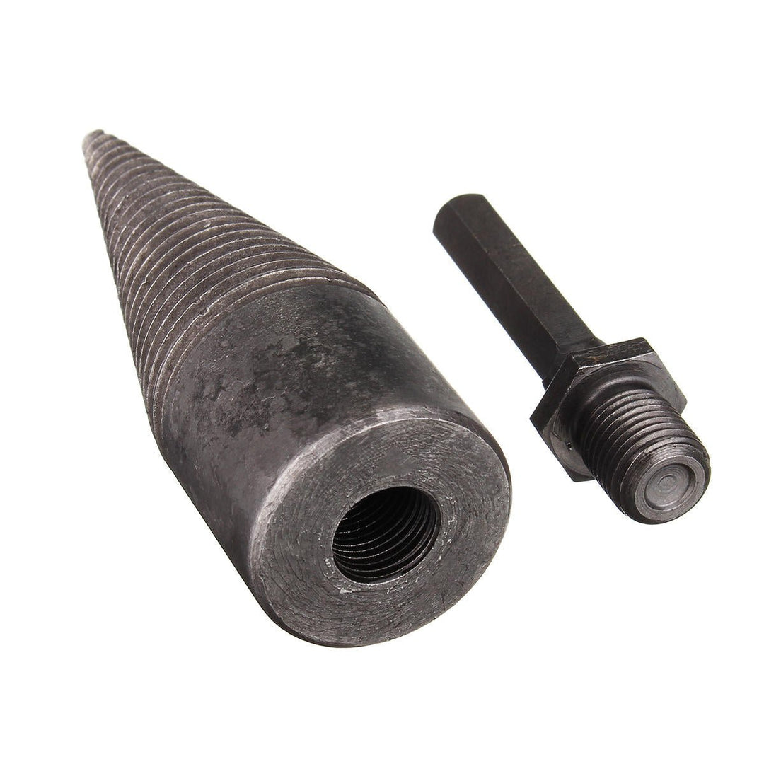 Hex Shank,Square Handle Firewood Splitting Drill Bit Wood Cone Drilling Tools Kit Image 3