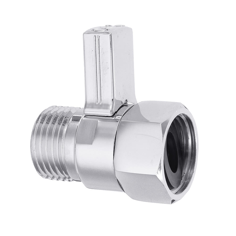 Shower Head Shut-Off Valve Quick Open Adapter Brass Water Flow Control Regulator Bath Accessory Image 2