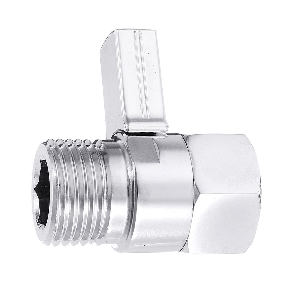 Shower Head Shut-Off Valve Quick Open Adapter Brass Water Flow Control Regulator Bath Accessory Image 4