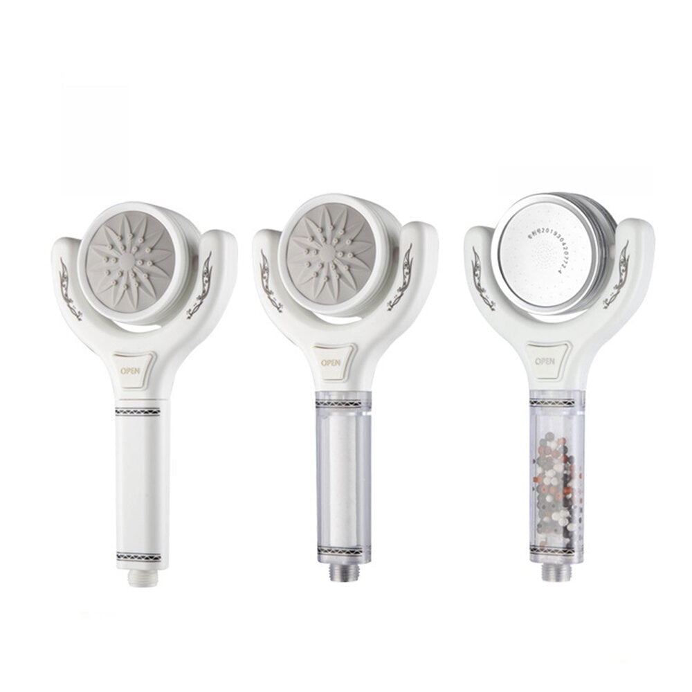 High Boost Shower Double Sided Water Output Shower Head 360 Rotation Removable And Washable Showers With Filter Image 1