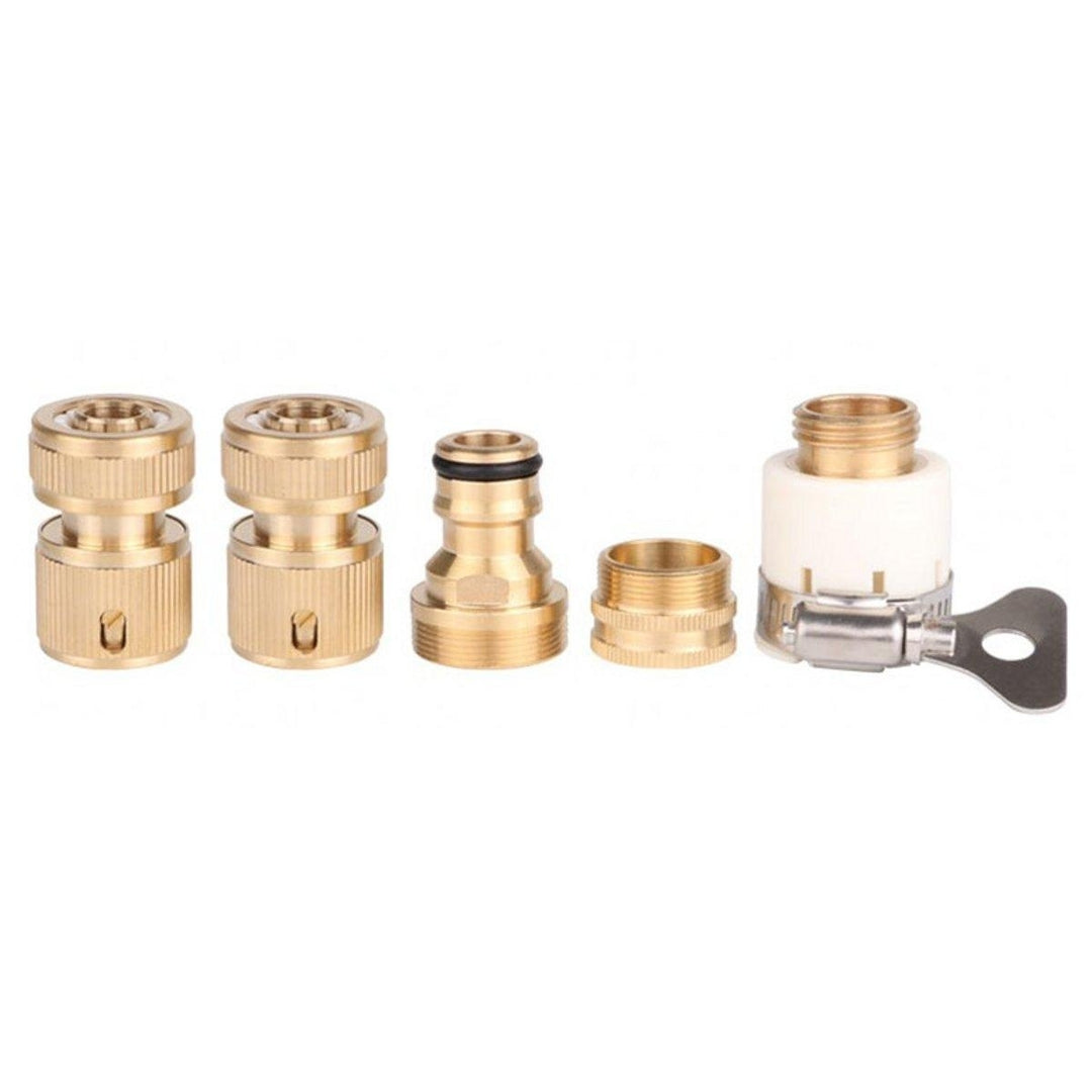 High Pressure Brass Washer Misting Spray Nozzle Water Adapter Connector Hose Pipe Connectors Image 1