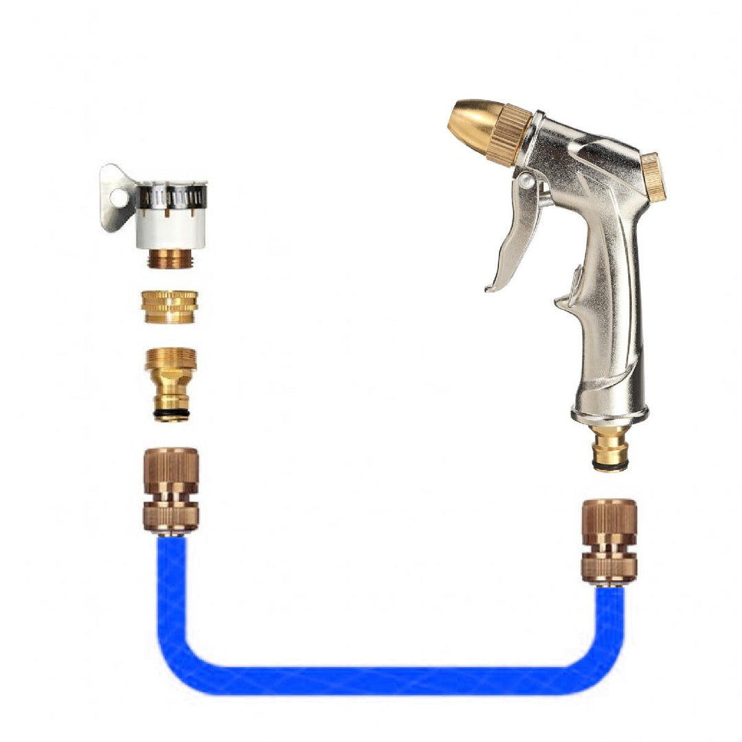 High Pressure Brass Washer Misting Spray Nozzle Water Adapter Connector Hose Pipe Connectors Image 2