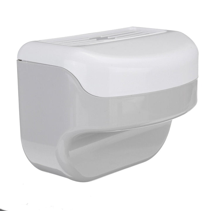 Free Punching Seamless Tissue Box Bathroom Kitchen Multi-function Drawer Suction Paper Towel Rack Image 4