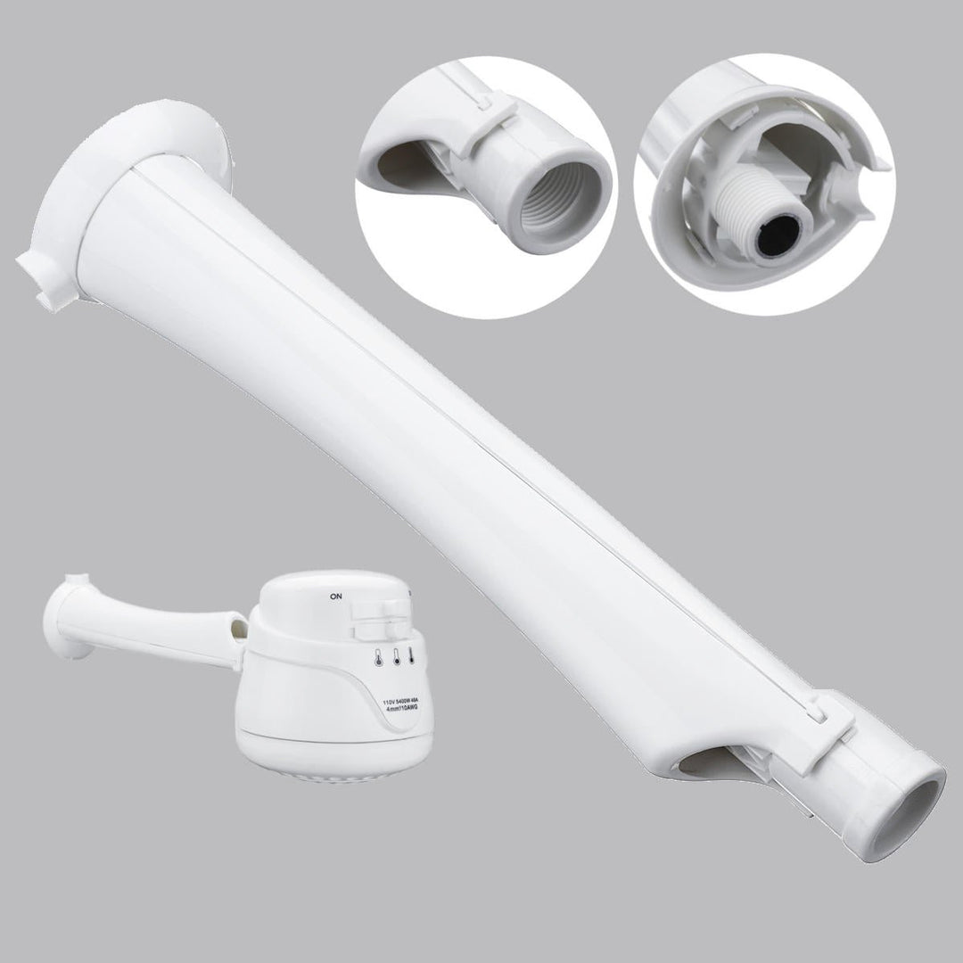 High Power Electric Shower Head 110V,220V Instant Water Heater 5.7ft Hose Bracket Image 2