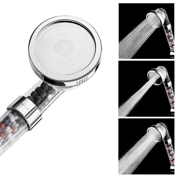 Ionic Shower Head Upgraded 4-Layer Filtration Universal Handheld Showerhead Higher Pressure Water Saving with 3 Sprays Image 3