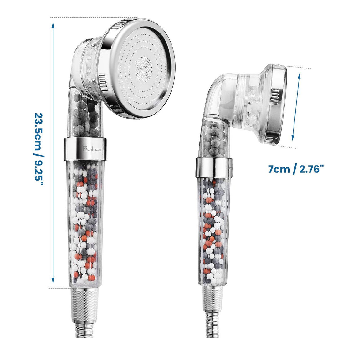 Ionic Shower Head Upgraded 4-Layer Filtration Universal Handheld Showerhead Higher Pressure Water Saving with 3 Sprays Image 4