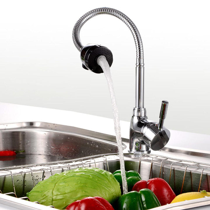 Kitchen 360 Swivel Spout Single Handle Sink Faucet Pull Down Spray Mixer Tap Image 4