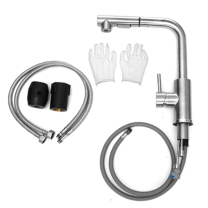 Kitchen Faucet Mixer Tap With Pull-out Shower Single Lever Image 1